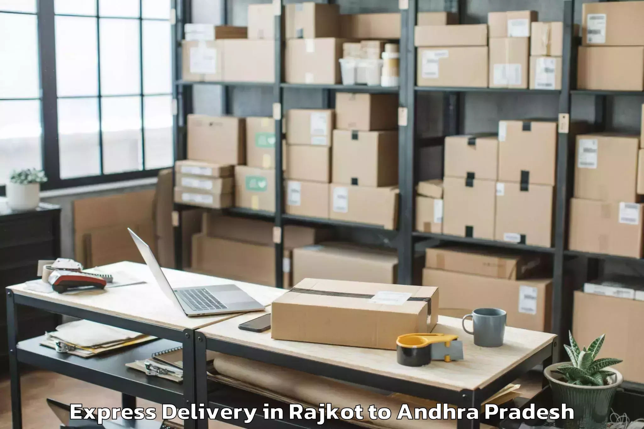 Leading Rajkot to Ojili Express Delivery Provider